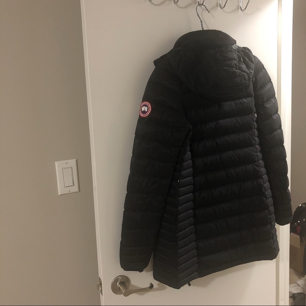Canada Goose Black Brookvale Hooded Down Jacket
